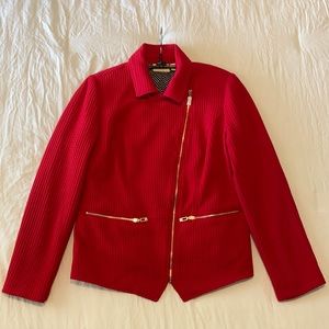 Chico’s red jacket (suit separate)